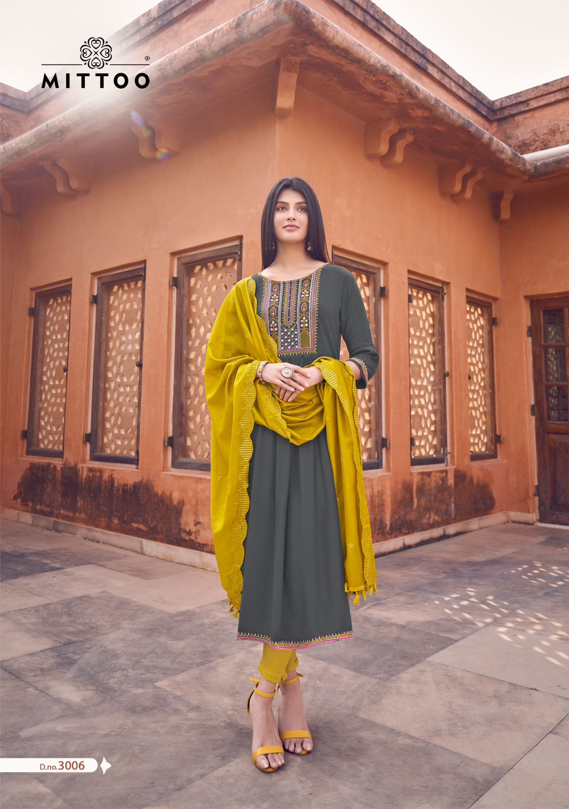 Pavitra By Mittoo Embroidery Kurti With Bottom Dupatta Wholesale Price In Surat

